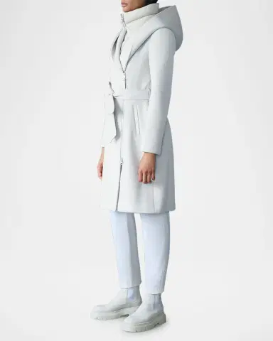 Mackage Shia 2-in-1 Double-Face Wool Coat with Removable Bib | Thumbnail 4 Mackage Shia 2-in-1 Double-Face Wool Coat with Removable Bib | Thumbnail 4