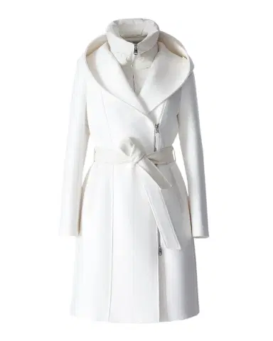 Mackage Shia 2-in-1 Double-Face Wool Coat with Removable Bib | Thumbnail 1 Mackage Shia 2-in-1 Double-Face Wool Coat with Removable Bib | Thumbnail 1