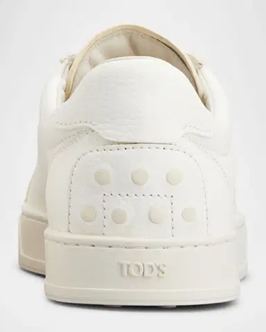 Tod's Men's Grainy Leather Logo Low-Top Sneakers | Thumbnail 3 Tod's Men's Grainy Leather Logo Low-Top Sneakers | Thumbnail 3