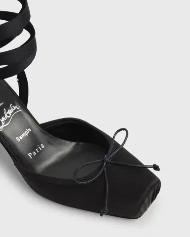 Christian Louboutin 55mm Cassia Lace-Up Satin Ballet Pumps | Thumbnail 3 Christian Louboutin 55mm Cassia Lace-Up Satin Ballet Pumps | Thumbnail 3