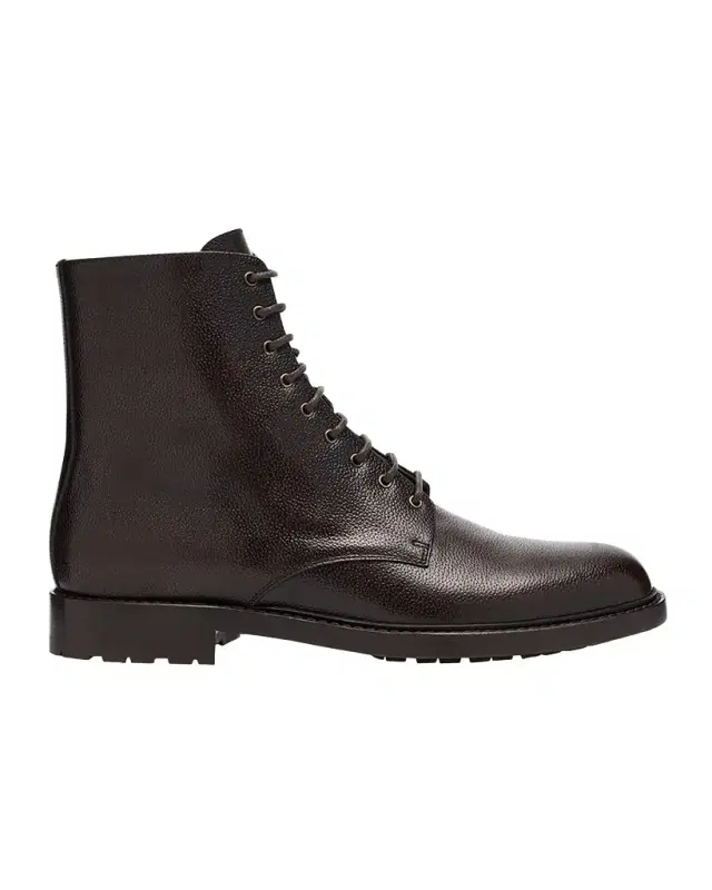 Men 's Burnished Leather Ankle Boots Men 's Burnished Leather Ankle Boots