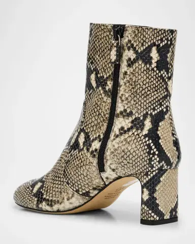 Stuart Weitzman Babette Snake-Printed Leather Booties | Thumbnail 4 Stuart Weitzman Babette Snake-Printed Leather Booties | Thumbnail 4