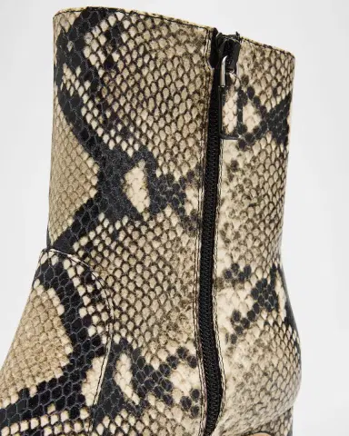 Stuart Weitzman Babette Snake-Printed Leather Booties | Thumbnail 5 Stuart Weitzman Babette Snake-Printed Leather Booties | Thumbnail 5