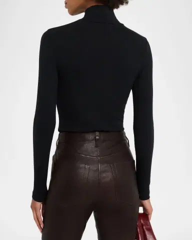 Frame Ribbed Turtleneck Top | Thumbnail 3 Frame Ribbed Turtleneck Top | Thumbnail 3