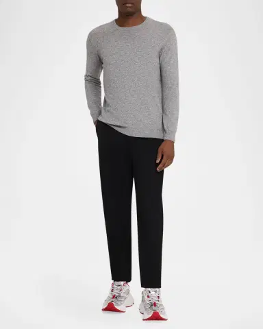 Christian Louboutin Men's So Flo Mesh & Metallic Leather Runner Sneakers | Thumbnail 3 Christian Louboutin Men's So Flo Mesh & Metallic Leather Runner Sneakers | Thumbnail 3
