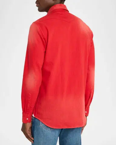 Sartorio Men's Cotton Snap-Front Western Shirt | Thumbnail 3 Sartorio Men's Cotton Snap-Front Western Shirt | Thumbnail 3
