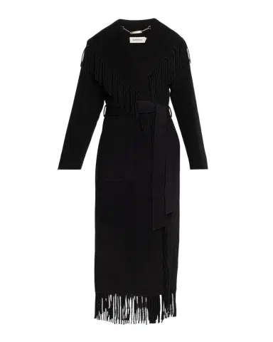 Simkhai Carrie Belted Fringe Robe Coat | Thumbnail 1 Simkhai Carrie Belted Fringe Robe Coat | Thumbnail 1