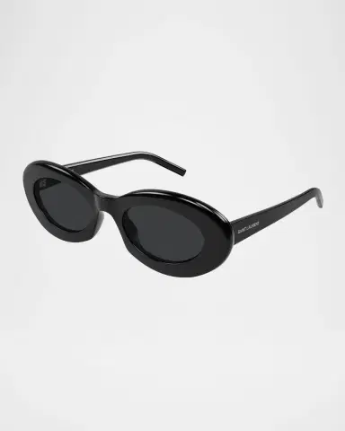 Saint Laurent 52mm Acetate Oval Sunglasses | Thumbnail 2 Saint Laurent 52mm Acetate Oval Sunglasses | Thumbnail 2