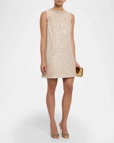 Sachin & Babi Uma Crystal-Embellished Sequin Mini Dress | Thumbnail 4 Sachin & Babi Uma Crystal-Embellished Sequin Mini Dress | Thumbnail 4