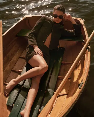 Bottega Veneta Drop Acetate Squared Sunglasses | Thumbnail 3 Bottega Veneta Drop Acetate Squared Sunglasses | Thumbnail 3