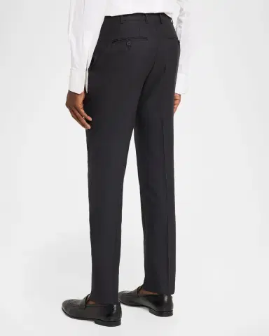 Isaia Men 's Wool Twill Side-Tab Trousers | Thumbnail 2 Isaia Men 's Wool Twill Side-Tab Trousers | Thumbnail 2