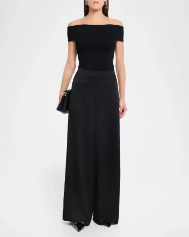 Ungaro Kai Wide-Leg Satin Pants | Thumbnail 2 Ungaro Kai Wide-Leg Satin Pants | Thumbnail 2