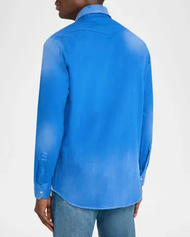 Sartorio Men's Cotton Snap-Front Western Shirt | Thumbnail 3 Sartorio Men's Cotton Snap-Front Western Shirt | Thumbnail 3