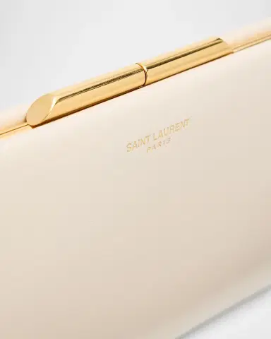 Saint Laurent Midnight Large Pochette Clutch Bag in Leather | Thumbnail 6 Saint Laurent Midnight Large Pochette Clutch Bag in Leather | Thumbnail 6
