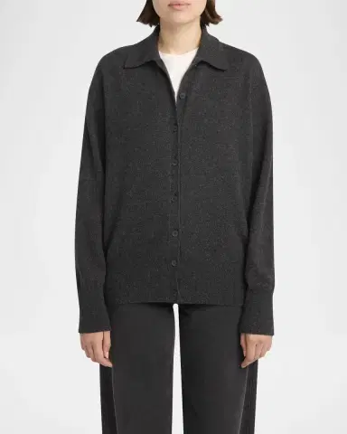 The Row Lillia Cashmere Collared Cardigan | Thumbnail 4 The Row Lillia Cashmere Collared Cardigan | Thumbnail 4