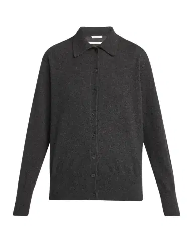 The Row Lillia Cashmere Collared Cardigan | Thumbnail 1 The Row Lillia Cashmere Collared Cardigan | Thumbnail 1