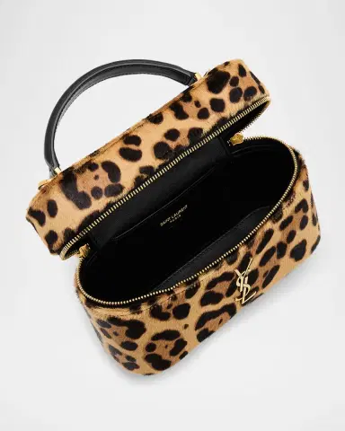 Saint Laurent Gaby YSL Vanity Bag in Leopard-Print Calf Hair | Thumbnail 4 Saint Laurent Gaby YSL Vanity Bag in Leopard-Print Calf Hair | Thumbnail 4