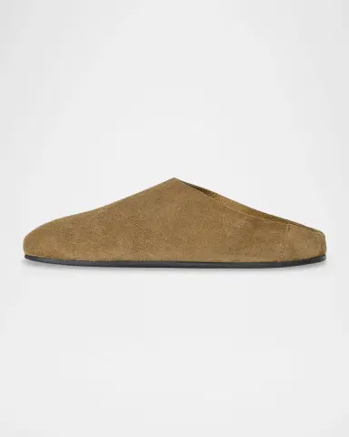 The Row Hudson Suede Slide Mules | Thumbnail 3 The Row Hudson Suede Slide Mules | Thumbnail 3