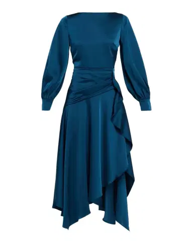 Theia Florence Asymmetric Handkerchief Midi Dress | Thumbnail 1 Theia Florence Asymmetric Handkerchief Midi Dress | Thumbnail 1