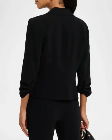 Cinq a Sept Khloe Petite Cropped 3/4-Sleeve Blazer | Thumbnail 3 Cinq a Sept Khloe Petite Cropped 3/4-Sleeve Blazer | Thumbnail 3