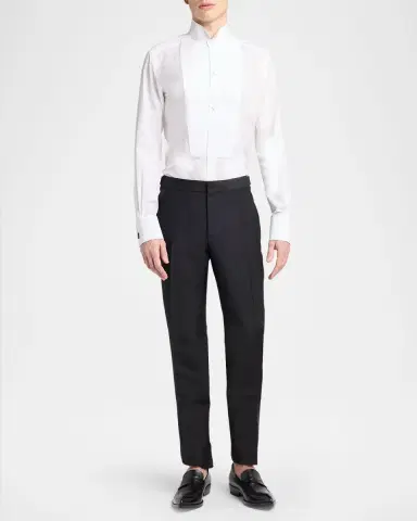 TOM FORD Men's Cocktail Voile Slim-Fit Dress Shirt | Thumbnail 2 TOM FORD Men's Cocktail Voile Slim-Fit Dress Shirt | Thumbnail 2