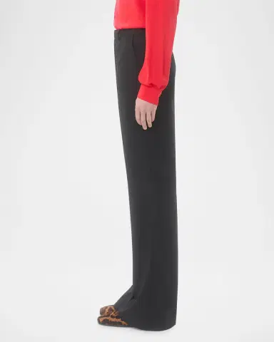 Valentino Garavani Men's Wide Leg Flared Flat-Front Pants | Thumbnail 6 Valentino Garavani Men's Wide Leg Flared Flat-Front Pants | Thumbnail 6