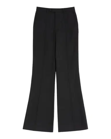 Valentino Garavani Men's Wide Leg Flared Flat-Front Pants | Thumbnail 1 Valentino Garavani Men's Wide Leg Flared Flat-Front Pants | Thumbnail 1