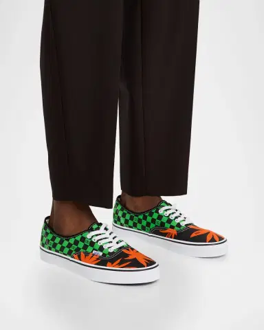 Valentino Garavani x Vans Men's Tess St VLogo Tropical Canvas Low-Top Sneakers | Thumbnail 2 Valentino Garavani x Vans Men's Tess St VLogo Tropical Canvas Low-Top Sneakers | Thumbnail 2