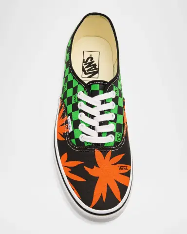 Valentino Garavani x Vans Men's Tess St VLogo Tropical Canvas Low-Top Sneakers | Thumbnail 6 Valentino Garavani x Vans Men's Tess St VLogo Tropical Canvas Low-Top Sneakers | Thumbnail 6