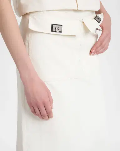 FERRAGAMO Turn-Lock Pocket Maxi Skirt | Thumbnail 5 FERRAGAMO Turn-Lock Pocket Maxi Skirt | Thumbnail 5
