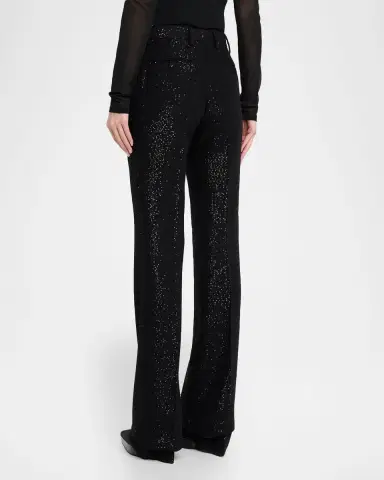 Tom Ford Sequined Crepe Straight-Leg Pants | Thumbnail 2 Tom Ford Sequined Crepe Straight-Leg Pants | Thumbnail 2