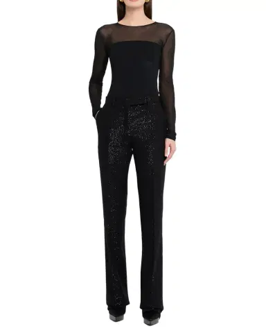Tom Ford Sequined Crepe Straight-Leg Pants | Thumbnail 1 Tom Ford Sequined Crepe Straight-Leg Pants | Thumbnail 1