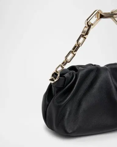 Christian Louboutin Eva Small Pleated Shoulder Bag in Nappa Leather | Thumbnail 3 Christian Louboutin Eva Small Pleated Shoulder Bag in Nappa Leather | Thumbnail 3