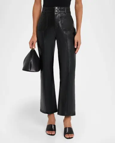 Cinq à Sept Vegan Leather Kick-Flare Pants | Thumbnail 4 Cinq à Sept Vegan Leather Kick-Flare Pants | Thumbnail 4
