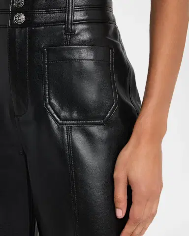 Cinq à Sept Vegan Leather Kick-Flare Pants | Thumbnail 5 Cinq à Sept Vegan Leather Kick-Flare Pants | Thumbnail 5