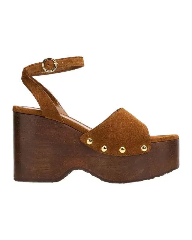 Gianvito Rossi Suede Ankle-Strap Platform Sandals
