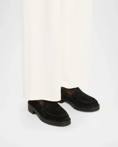 Stuart Weitzman Celia Lite Suede Penny Loafers | Thumbnail 2 Stuart Weitzman Celia Lite Suede Penny Loafers | Thumbnail 2