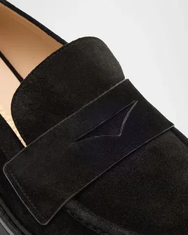 Stuart Weitzman Celia Lite Suede Penny Loafers | Thumbnail 5 Stuart Weitzman Celia Lite Suede Penny Loafers | Thumbnail 5