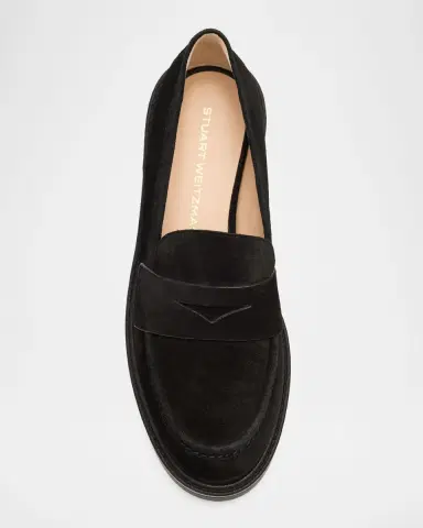 Stuart Weitzman Celia Lite Suede Penny Loafers | Thumbnail 6 Stuart Weitzman Celia Lite Suede Penny Loafers | Thumbnail 6