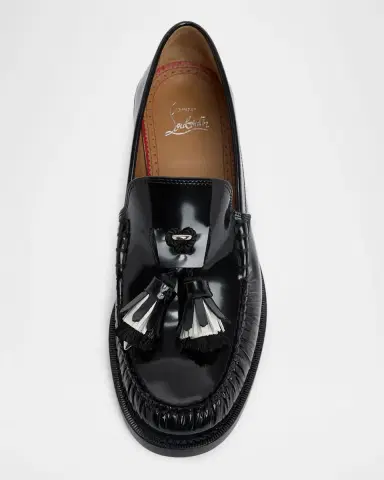 Christian Louboutin Men's Orlando Leather Tassel Penny Loafers | Thumbnail 4 Christian Louboutin Men's Orlando Leather Tassel Penny Loafers | Thumbnail 4