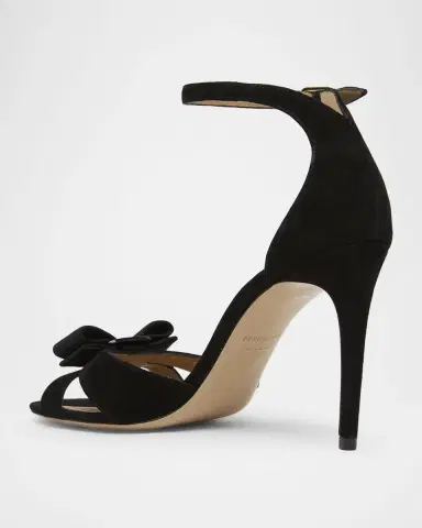 Ferragamo 95mm Roxy Suede Bow Pumps | Thumbnail 2 Ferragamo 95mm Roxy Suede Bow Pumps | Thumbnail 2