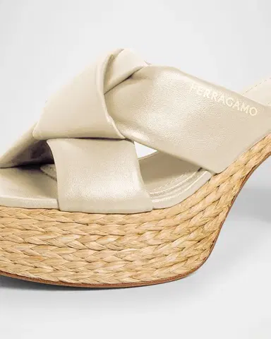 Ferragamo 85mm Douglas Leather Espadrille Platform Sandals | Thumbnail 5 Ferragamo 85mm Douglas Leather Espadrille Platform Sandals | Thumbnail 5
