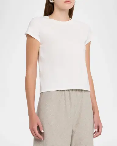 THE ROW Tori Shrunken T-Shirt | Thumbnail 3 THE ROW Tori Shrunken T-Shirt | Thumbnail 3