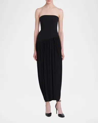 Ferragamo Strapless Drop-Waist Bubble Evening Gown | Thumbnail 2 Ferragamo Strapless Drop-Waist Bubble Evening Gown | Thumbnail 2