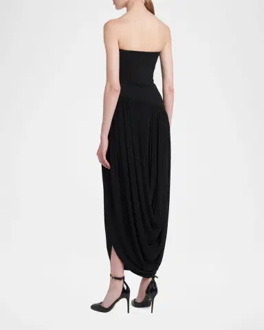 Ferragamo Strapless Drop-Waist Bubble Evening Gown | Thumbnail 3 Ferragamo Strapless Drop-Waist Bubble Evening Gown | Thumbnail 3