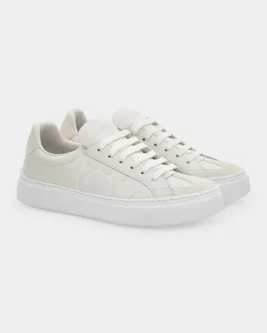 Ferragamo Men's Gancini Leather Low-Top Sneakers | Thumbnail 5 Ferragamo Men's Gancini Leather Low-Top Sneakers | Thumbnail 5