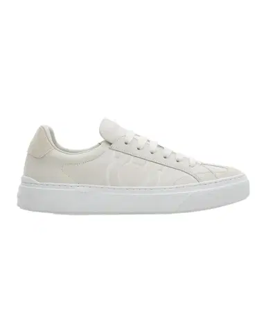 Ferragamo Men's Gancini Leather Low-Top Sneakers | Thumbnail 1 Ferragamo Men's Gancini Leather Low-Top Sneakers | Thumbnail 1
