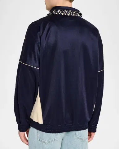 Valentino Garavani Men's Acetate Inlaid Toute La V Full-Zip Sweatshirt | Thumbnail 3 Valentino Garavani Men's Acetate Inlaid Toute La V Full-Zip Sweatshirt | Thumbnail 3