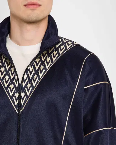 Valentino Garavani Men's Acetate Inlaid Toute La V Full-Zip Sweatshirt | Thumbnail 5 Valentino Garavani Men's Acetate Inlaid Toute La V Full-Zip Sweatshirt | Thumbnail 5
