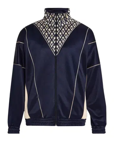 Valentino Garavani Men's Acetate Inlaid Toute La V Full-Zip Sweatshirt | Thumbnail 1 Valentino Garavani Men's Acetate Inlaid Toute La V Full-Zip Sweatshirt | Thumbnail 1